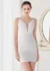 Summer Formal White Wave Sequins Strap Mermaid Party Dress