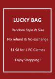 Lucky Bag: Zufälliger Stil und Größe der Kleidung im Inneren