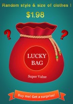 Lucky Bag: estilo y tamaño aleatorios de la ropa en el interior
