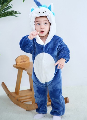 Winter Baby Boy Animal Costume Zipper Fleece Hoody Long Sleeve Romper