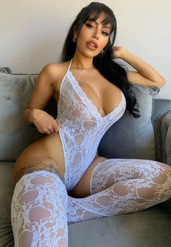 Women Sexy Valentines White Lace Backless Sling Deep V Neck Transparent Teddy Lingerie With Socks