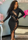 Spring Women Sexy Black Lace-up Hollow Out Long Sleeve Slim Fit Midi Dress