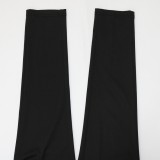 Conjunto de pantalones sueltos de dos piezas con estampado de personajes de manga larga con cuello en V informal con estampado de primavera para mujer