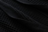 Women Spring Black Batwing Sleeve Long  Cardigans