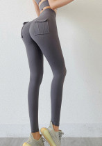 Женские весенние штаны для йоги с высокой талией dk-Grey
