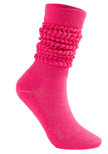 Calcetines de punto rosa para mujer de primavera