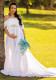Women Summer White Sweet Off-the-shoulder Short Sleeves Solid Lace Ruffles Maternity Dress