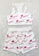 Women Summer White Sleeveless High Waist Letter Print Yoga Sets