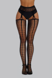 Women Summer Black Lace Hollow Out Pantyhose