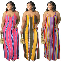 vestido holgado estampado espalda abierta tirantes