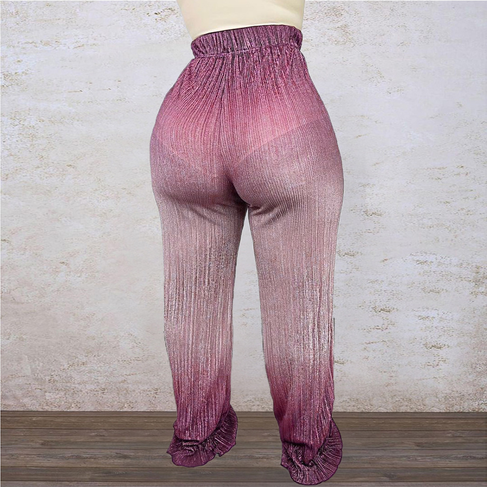 Flared Velvet Pants Pink