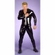 Men Sexy Patent Leather One-Piece Lingerie Jumpsuit