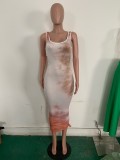 Damenmode Fashion Print Kleid