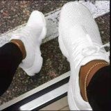 Zapatos transpirables de malla tejida con mosca de suela gruesa, zapatos deportivos de gran tamaño, zapatos para correr con cordones para mujer, zapatos para mujer