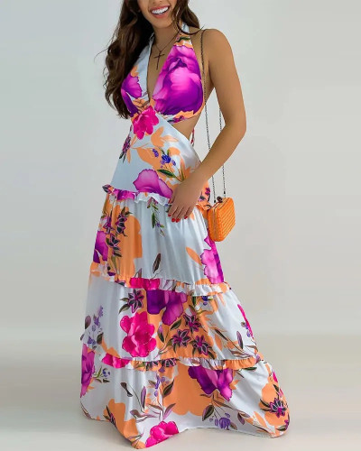 sexy mode print jurk voor dames