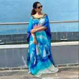 Printed Robe Women's holidays Cover Up Beach Dress