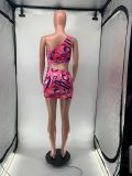 Sexy irregular short skirt women's summer fashion backless dress