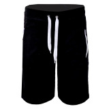 Summer Men Sportwear Solid Zipper Pockets Shorts