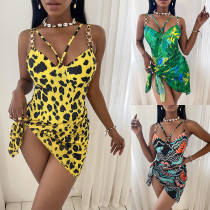 einteiliger Damen-Badeanzug, bedruckter Bikini für Damen