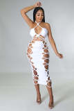 Sexy Women's Thick Rope, Elastic, Double Zipper Dress