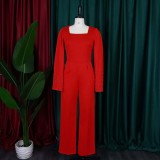 Women's Fashion High Waist Casual Cape Beaded Lace Wide Leg Jumpsuit with Belt