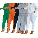 Women's Plaid Print Long Sleeve Top and Pant Set