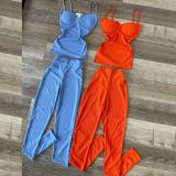 Women's Suspender Solid Color Sexy Summer Women Fashion Casual Sports