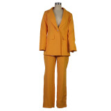 Women  Long Sleeve Blazer And Pant Two Piece Set