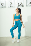 Drawstring Zipper Sports Long Sleeve Gym Suit Women's Seamless Yoga Wear