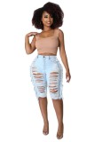 Women's Stretch Fringe Ripped Sexy Jeans Bottoms