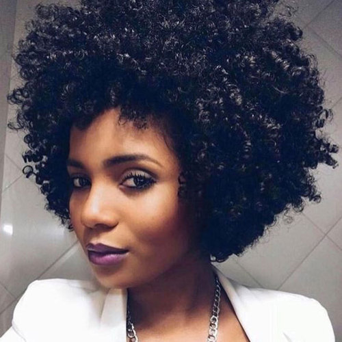 Kadınlar Afrika Siyah Kıvırcık Saç