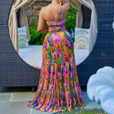 Summer Straps Print Sexy Fashion Style Maxi Dress