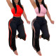 Fashion Side Slit Casual Sleeveless Tank Top And Pants Two Piece Set