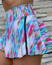 Multi-Color High Waist Gym Shorts