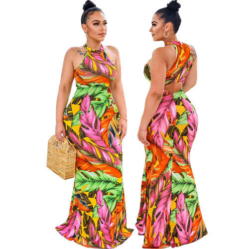 Women Hawaii Print Dress