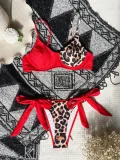 Women Patchwork Colorblock Bikini Swimwear