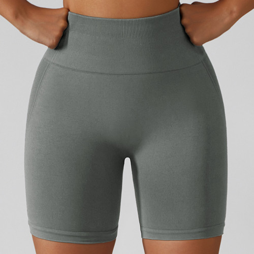 Hoge taille butt lift naadloze yoga shorts dames zomer running strak zittende sportshorts buitenkleding basic workout broek