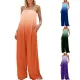 Plus Size Women summer Casual loose sleeveless Jumpsuit