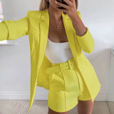 yellow suit