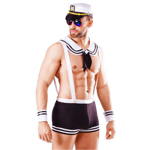Men'S Sexy Navy Costume