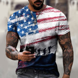 Men'S Flag Day 3D Print Short Sleeve T-Shirt