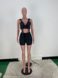 Women's Tank Top Low Back Crop Sexy Slim Casual Two Piece