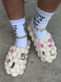 Sandals and slippers Unisex shoes Lychee shoes Bubble shoes Peanut shoes Hole shoes bubble Slides