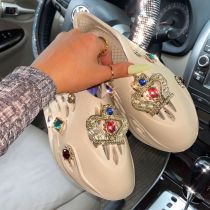 Women's Shoes Plus Size Hollow Out Diamond Clogs Ladies Sandal