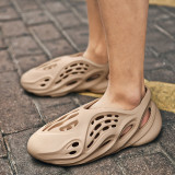 Plus Size Sandals Summer Hole Shoes Men's and Women's Streaming Shoes Casual Soft Sole Beach Shoes (min order 2pcs)