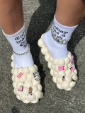 Sandals and slippers Unisex shoes Lychee shoes Bubble shoes Peanut shoes Hole shoes bubble Slides