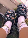 Sandals and slippers Unisex  shoes Lychee shoes Bubble shoes Peanut shoes Hole shoes bubble Slides