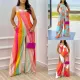 Trendy Print Fashion Wide Strap Jumpsuit Women