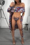 Women Summer Faye Floral Bikini Swimwear 4 Piece set