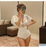 Underwire Sexy Slim Fit Cutout Open Waist Bikini Two-Piece Swimsuit